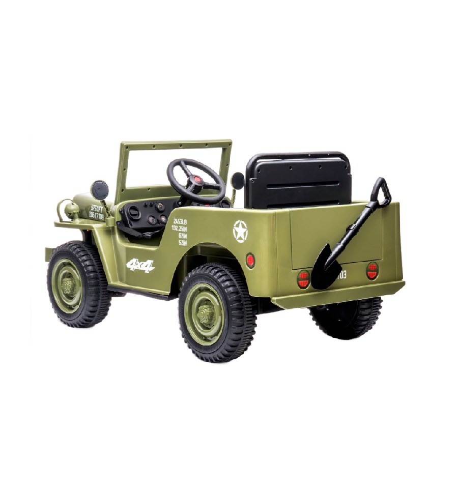 Jeep willys électrique 12v enfant 1 place