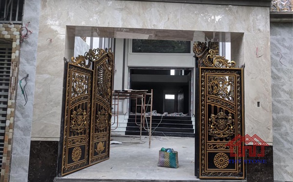 lựa chọn đá ốp mặt tiền nhà ống