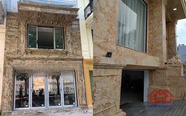 Tại sao nên dùng đá marble ốp mặt tiền - Độ bền cao, khó bị phai màu theo thời gian