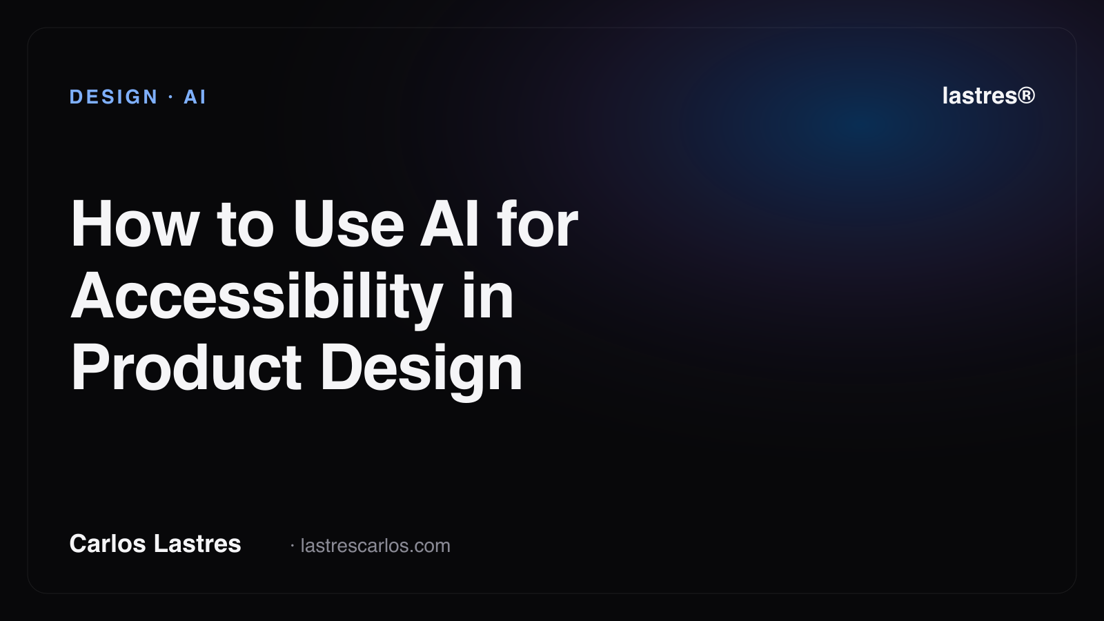 How to Use AI for Accessibility in Product Design