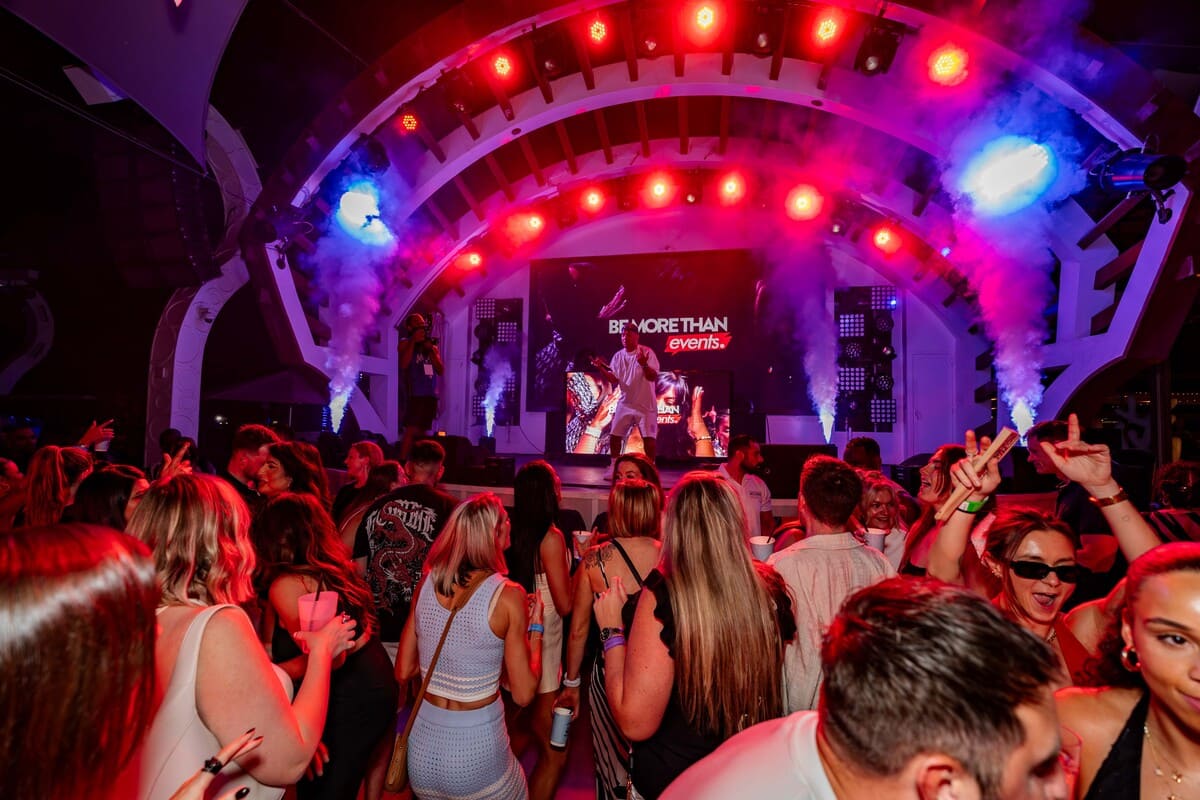 Guests at a premium hospitality event