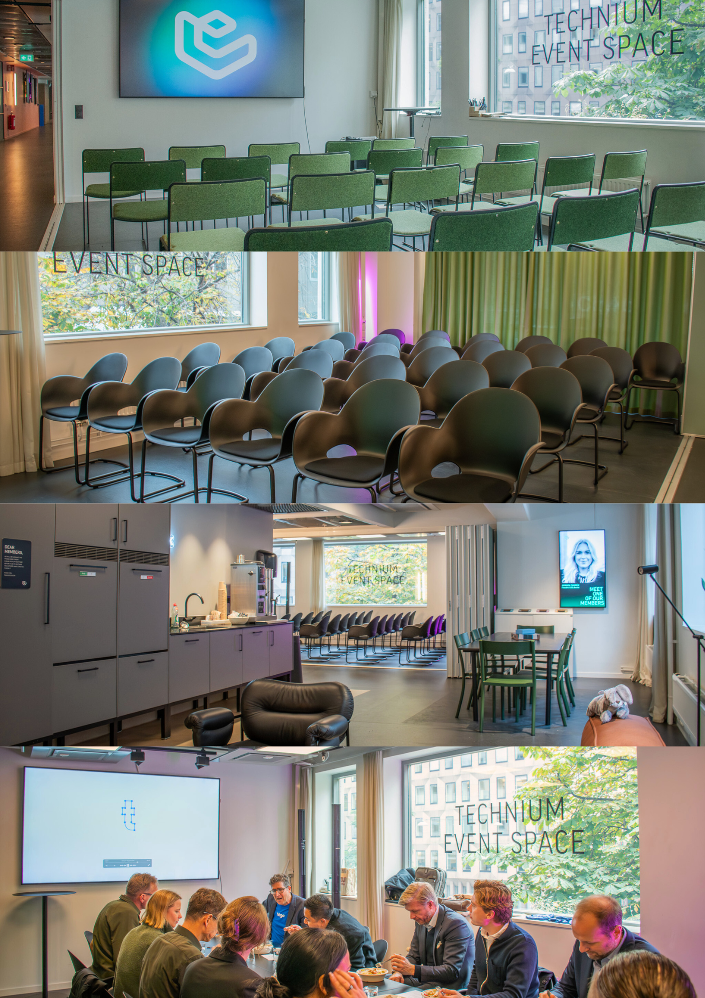 Guests mingling during an event in The Playground venue at Epicenter Stockholm, showcasing the flexible open space for conferences and brand activations.