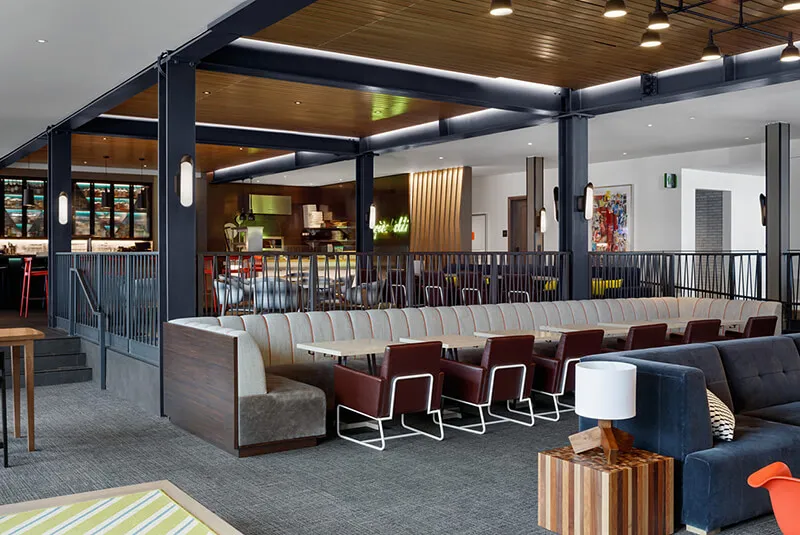 Interior design details of the Limelight Snowmass.