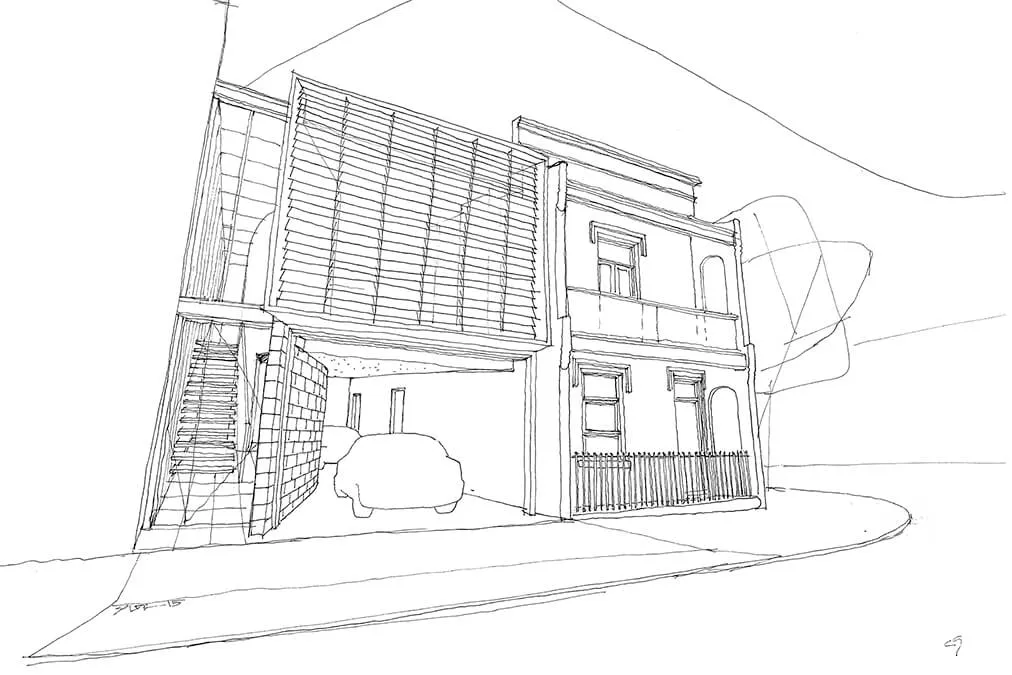 Architect sketch designs.