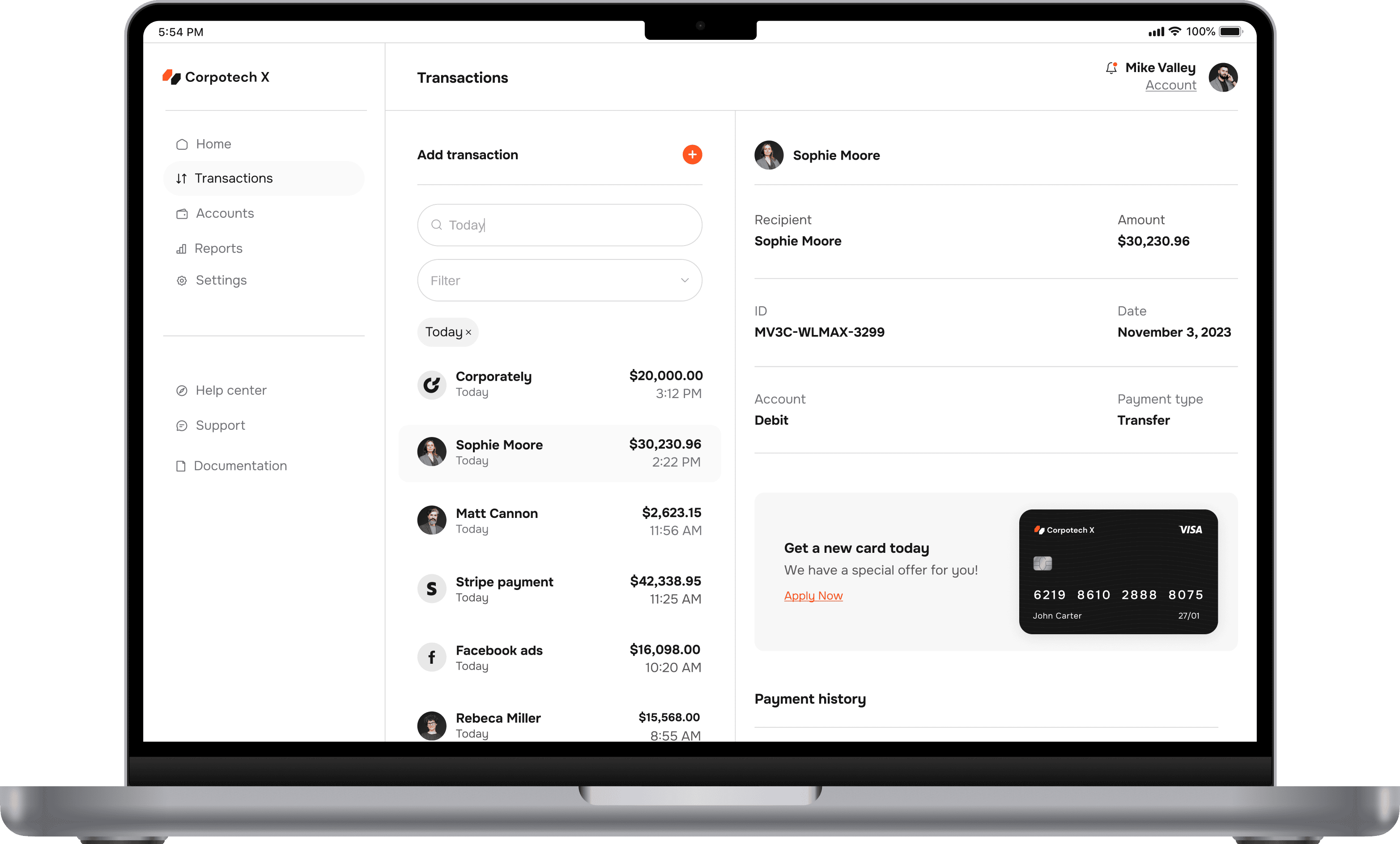 The Most Trusted Transparent And Secure Banking - Corpotech X Webflow Template
