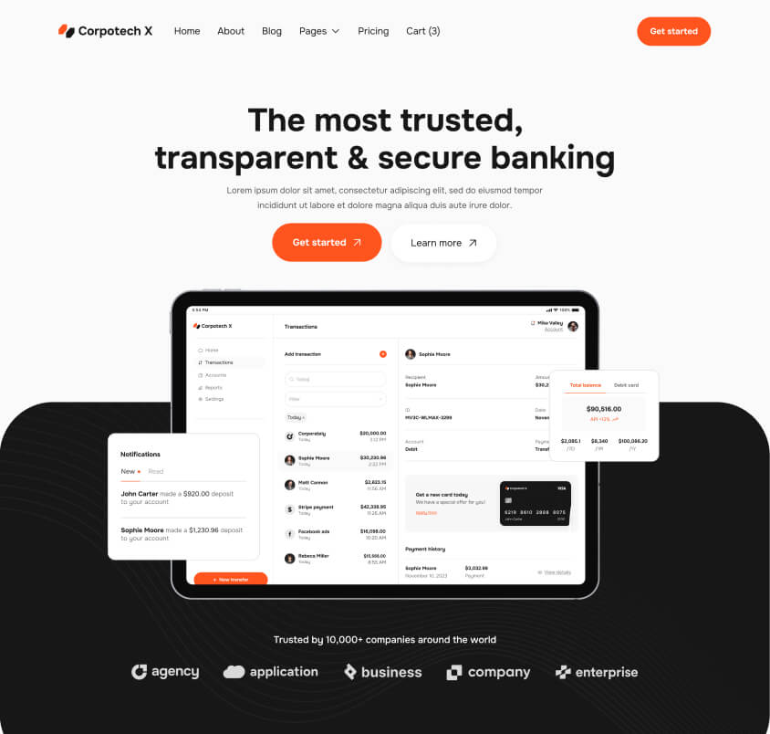 Home Page - Corpotech Webflow Tempalte