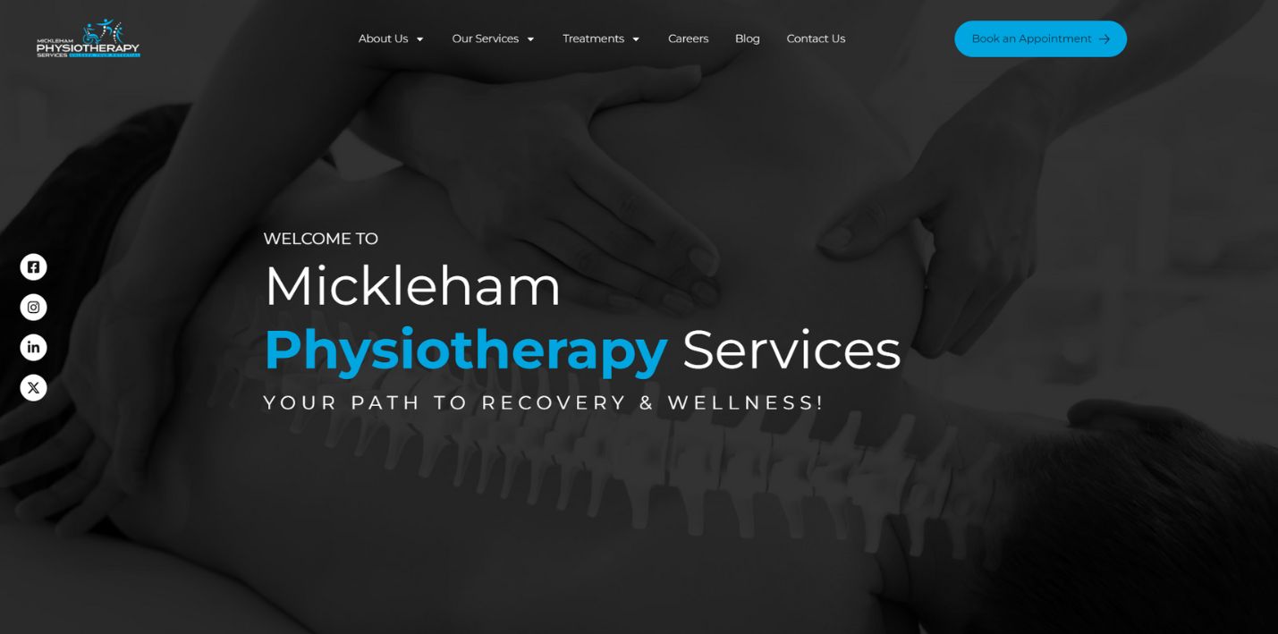 Mickleham Physio Homepage image for Double Bricks Digital Case Study