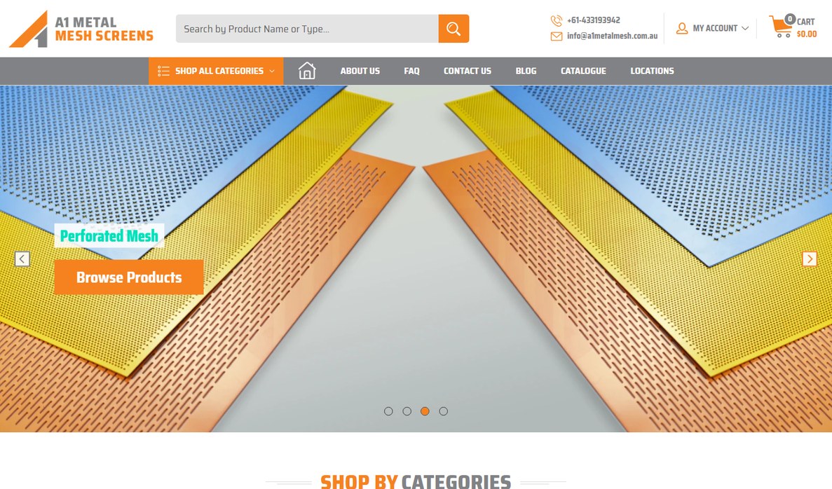 A1 Metal Mesh Screens - From 54 to 2.5K Monthly Organic Visits