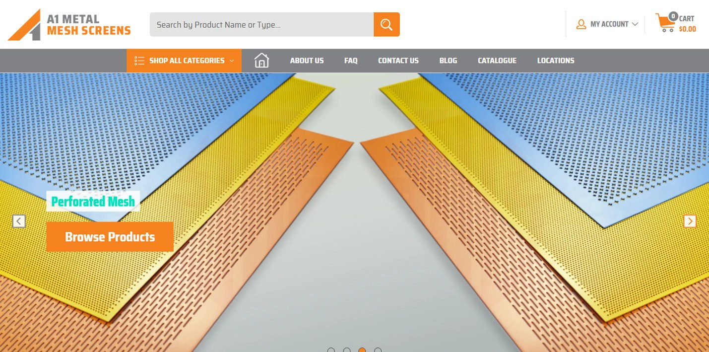 Digital marketing Campbellfield: A1 Metal Mesh Screens website, an Australia-wide SEO case study by Double Bricks Digital