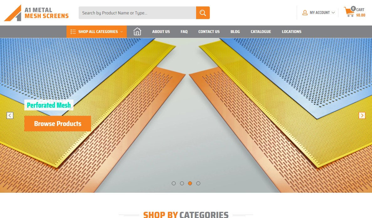 A1 Metal Mesh Screens - From 54 to 2.5K Monthly Organic Visits