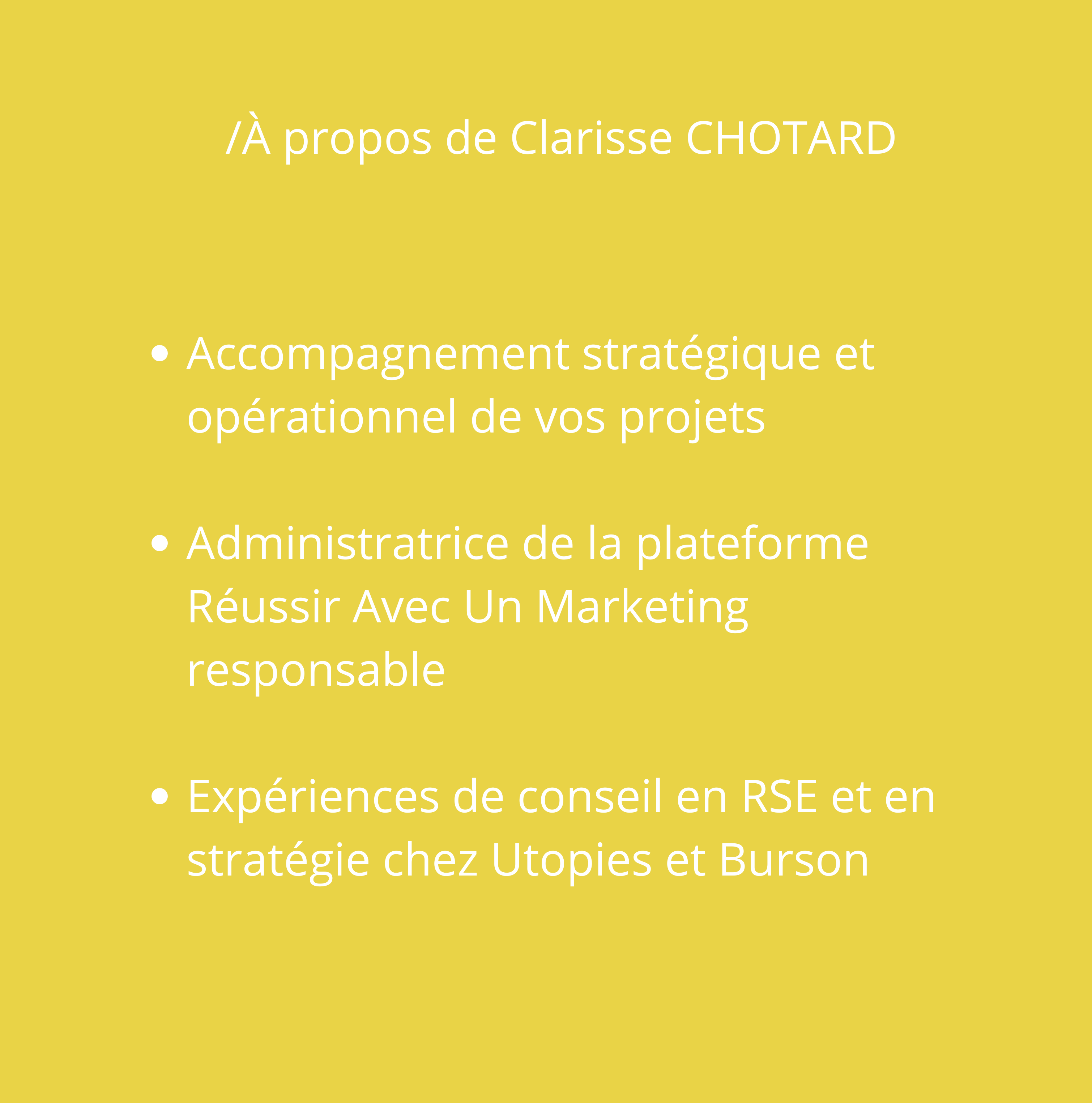 Clarisse CHOTARD Transformation Positive