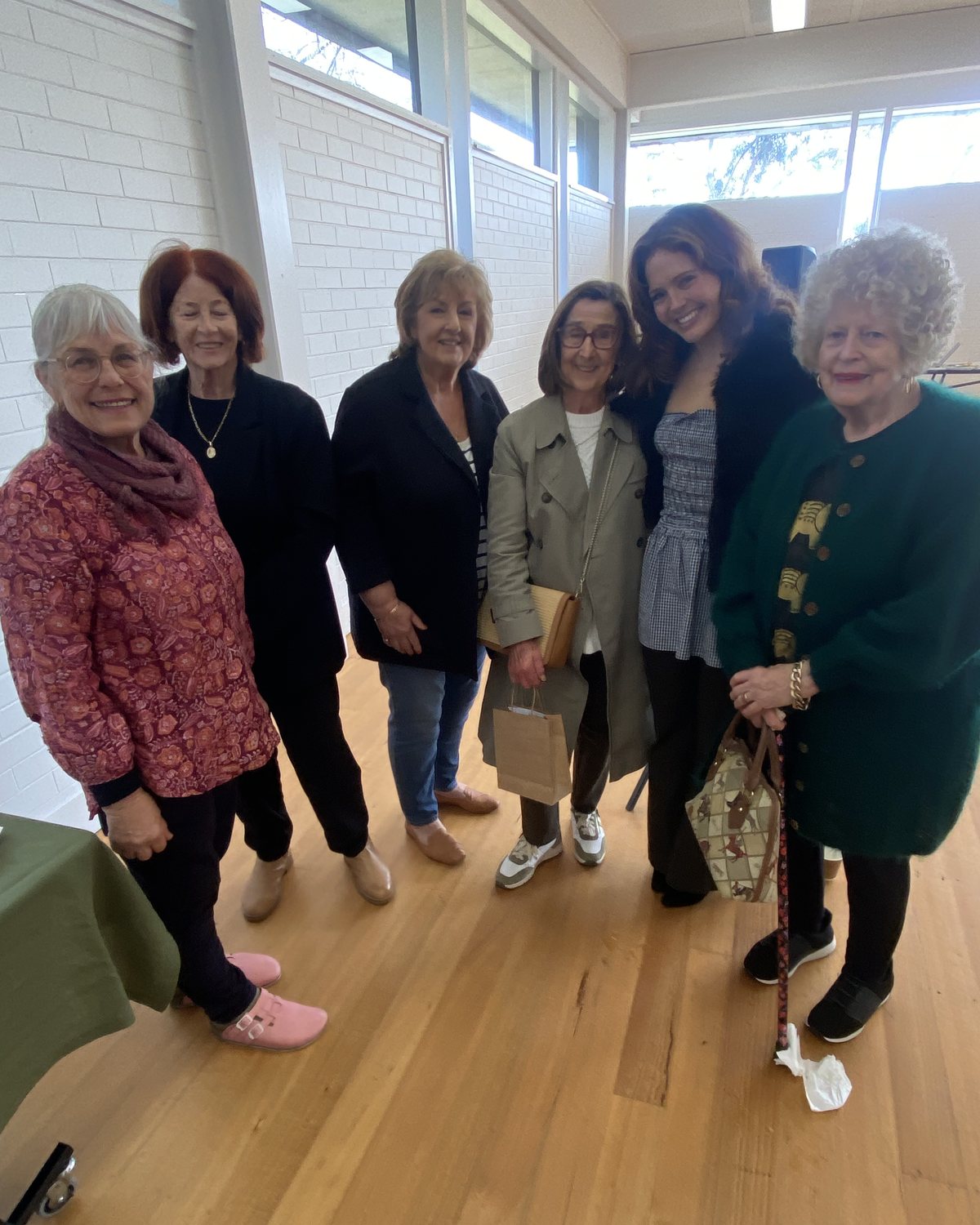 Grace Laing with guests after singing at Candour Connects