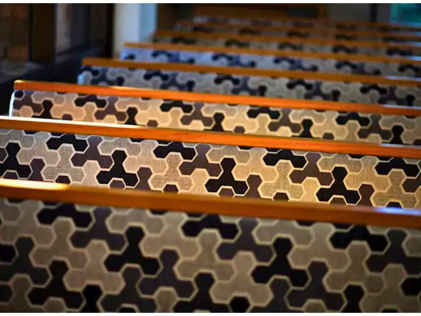 The Joyce Chapel pews at Fawkner Memorial Park