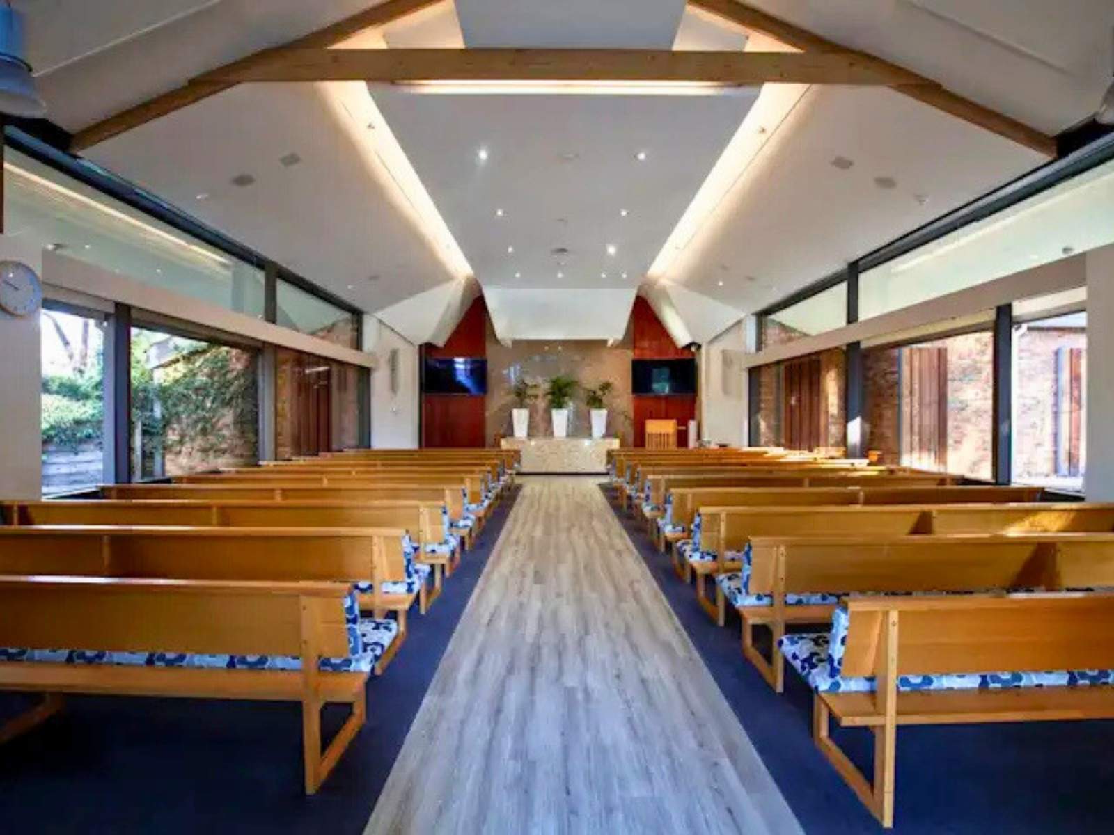 Inside The Joyce Chapel at Fawkner Memorial Park