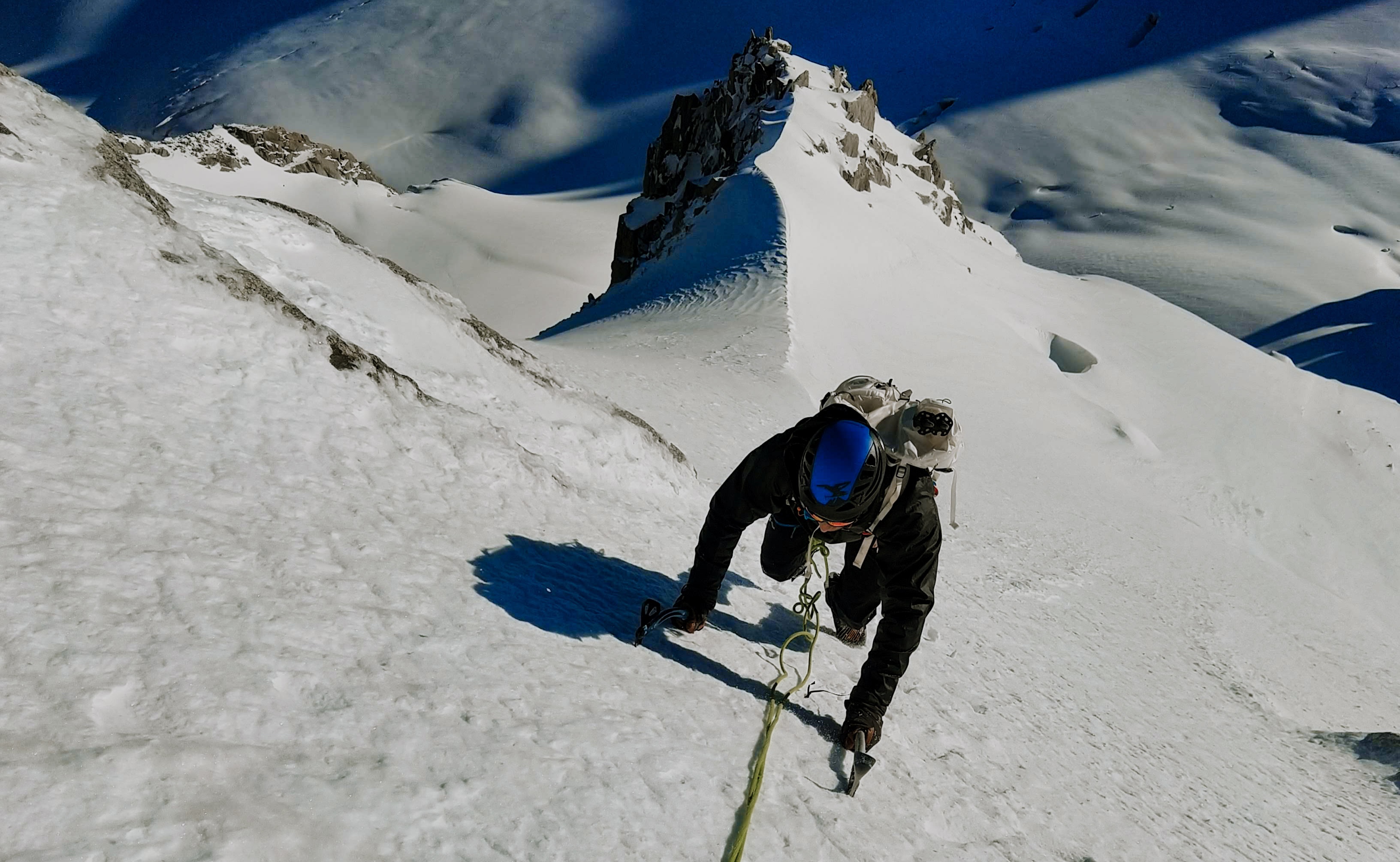 Alpine climbing course winter