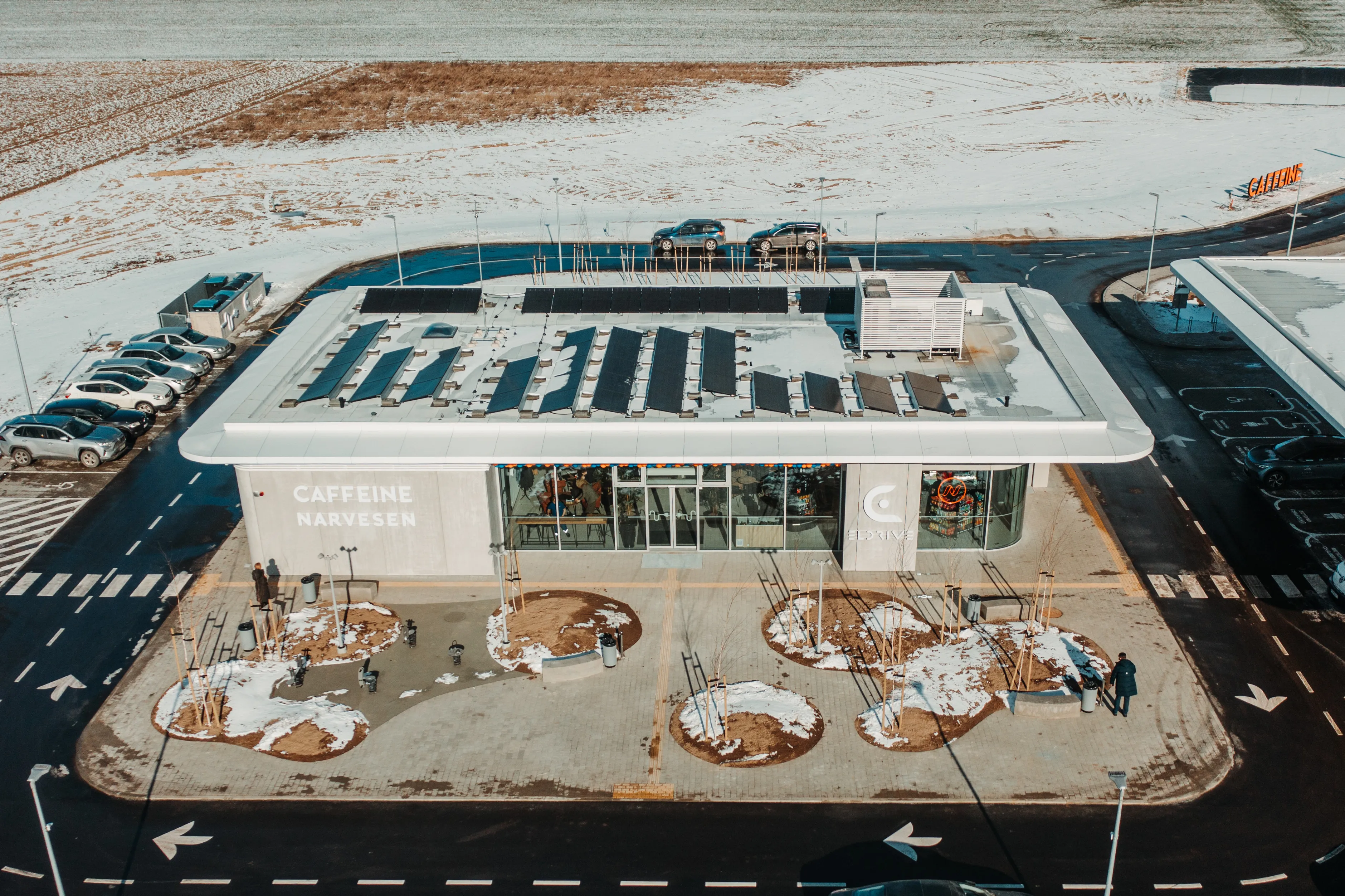 Raseinių įkrovimo parkas iš viršaus