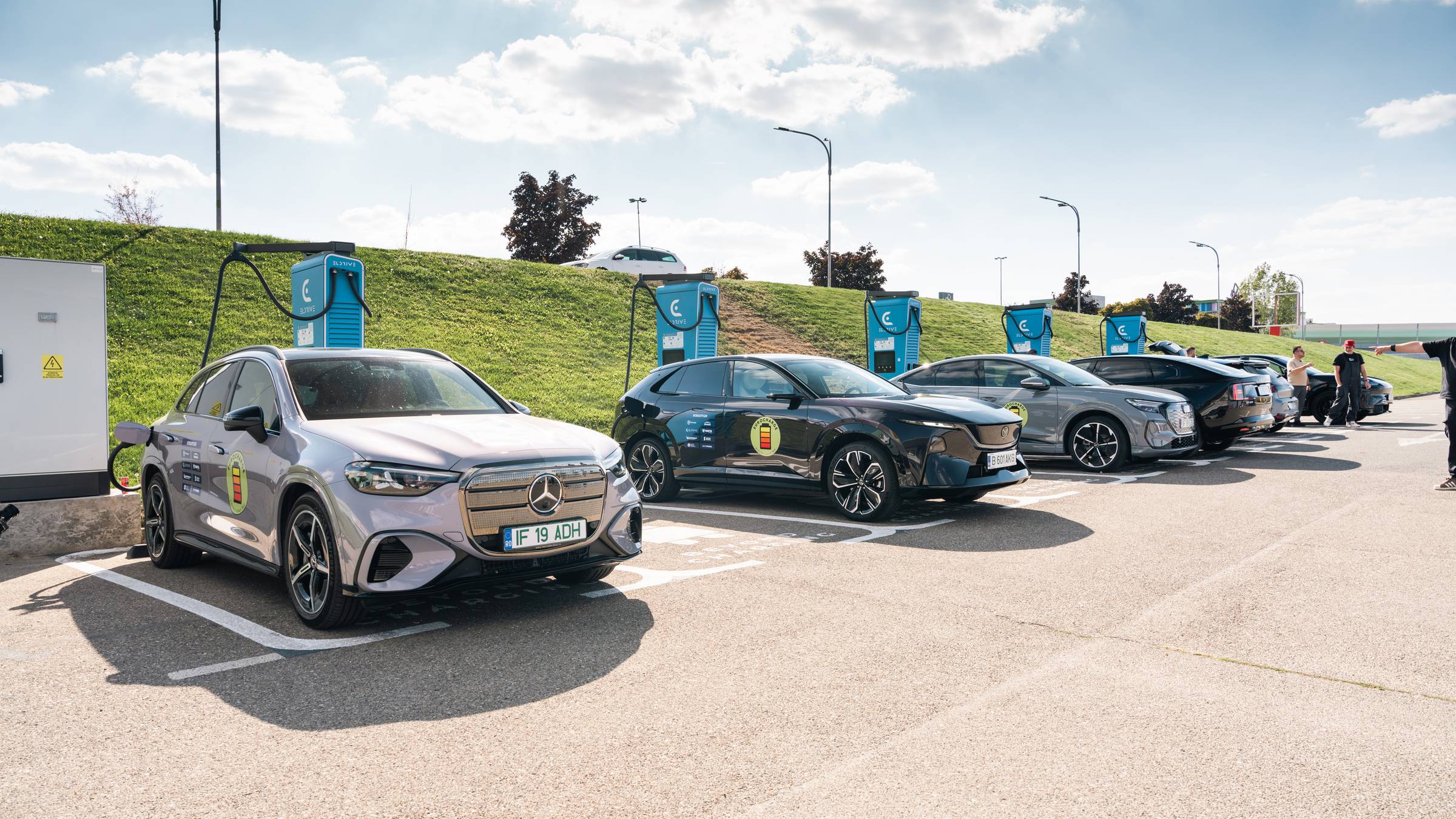 EUROCHARGE 2026 electric cars charging at Eldrive DC chargers at ERA Shopping Park Oradea, Romania