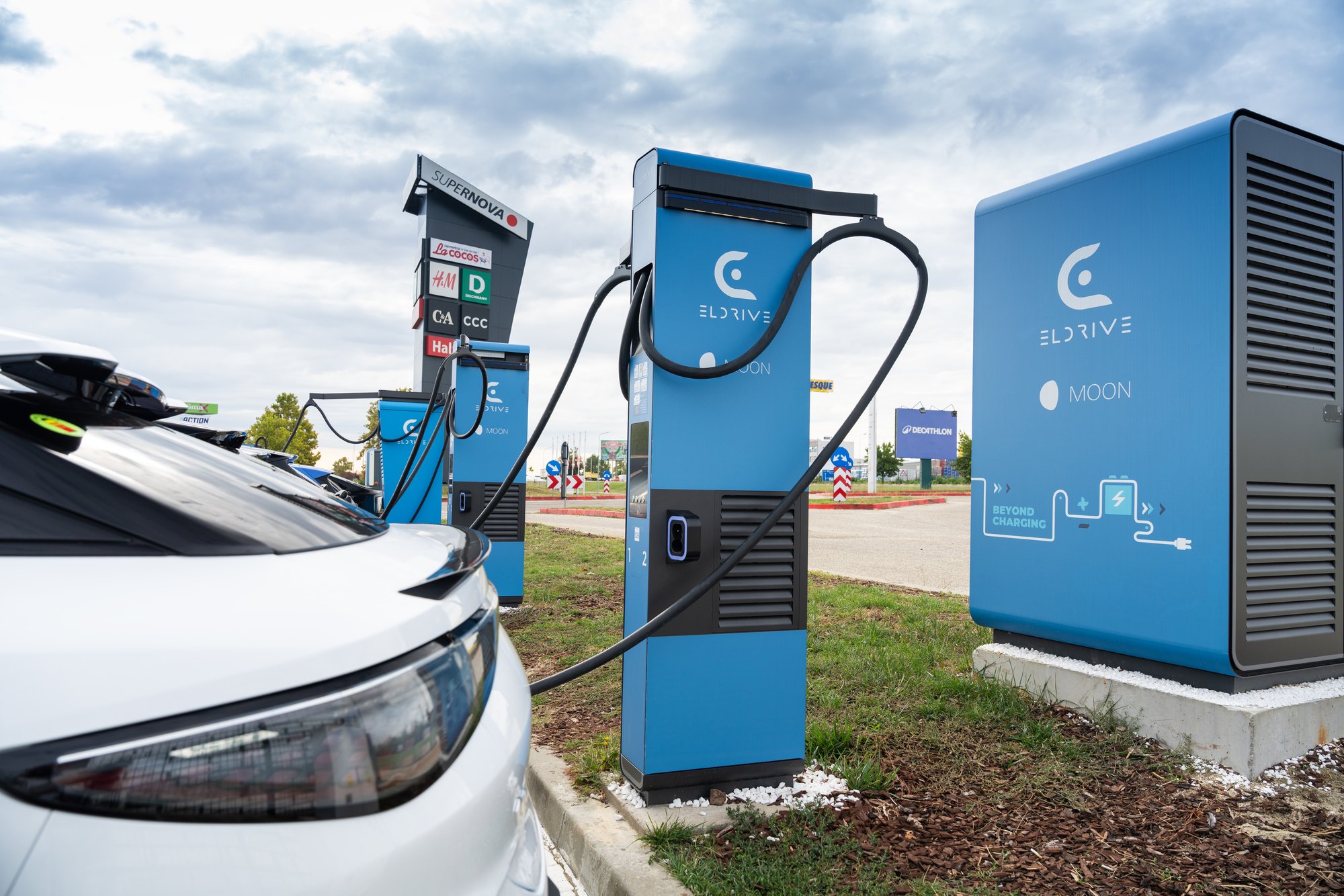 Eldrive charging equipment at SUPERNOVA Pitești, Romania