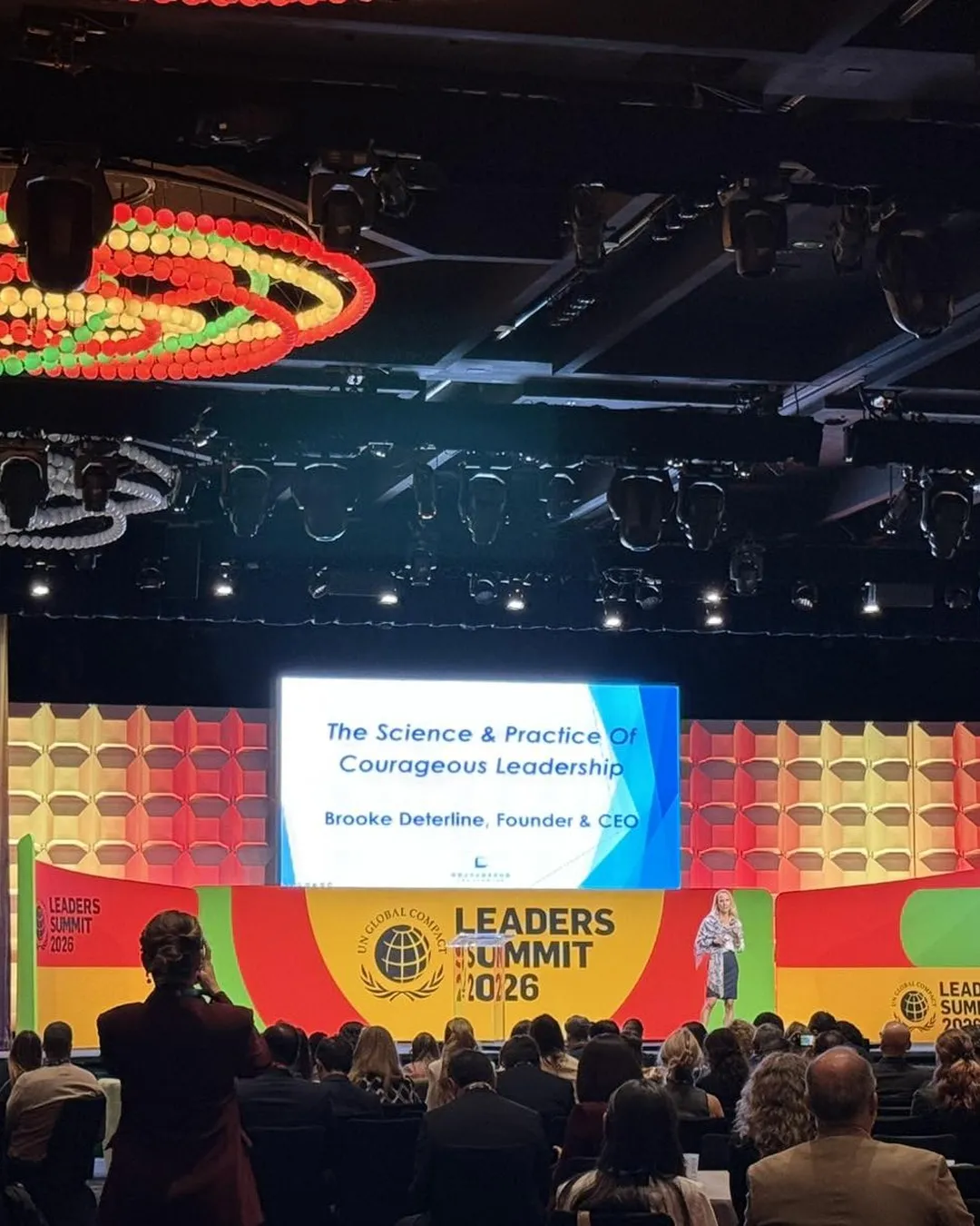 The main hall during a session at the UN Global Compact Leaders Summit 2026