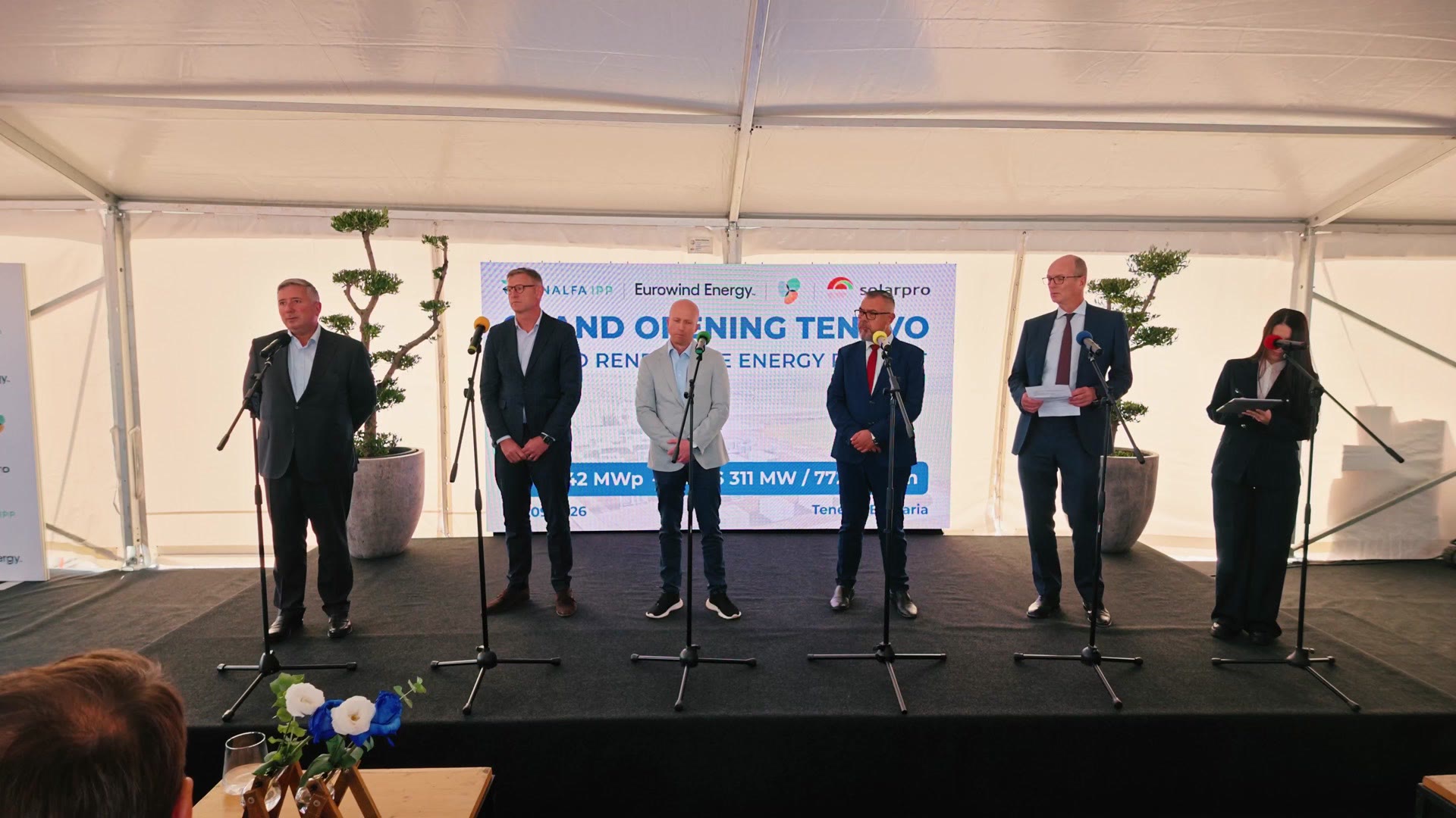 Speeches at the official opening of Tenevo Hybrid Park, 30 September 2026