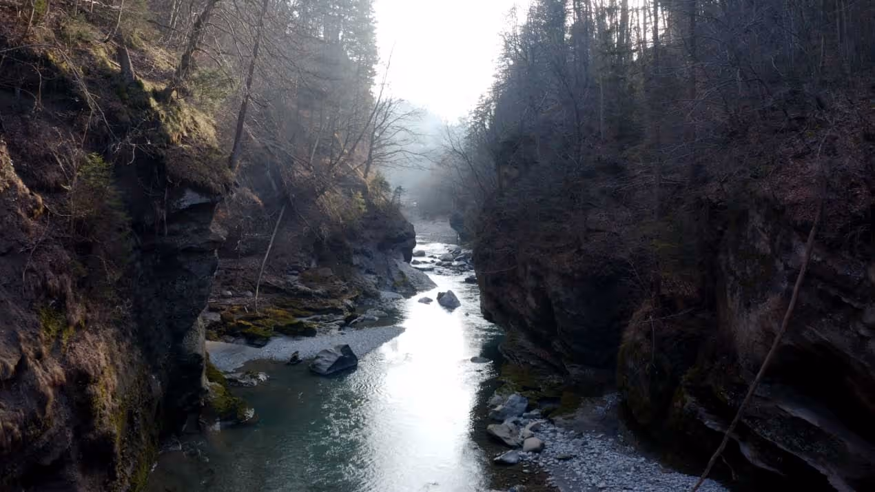 Drone-Footage River
