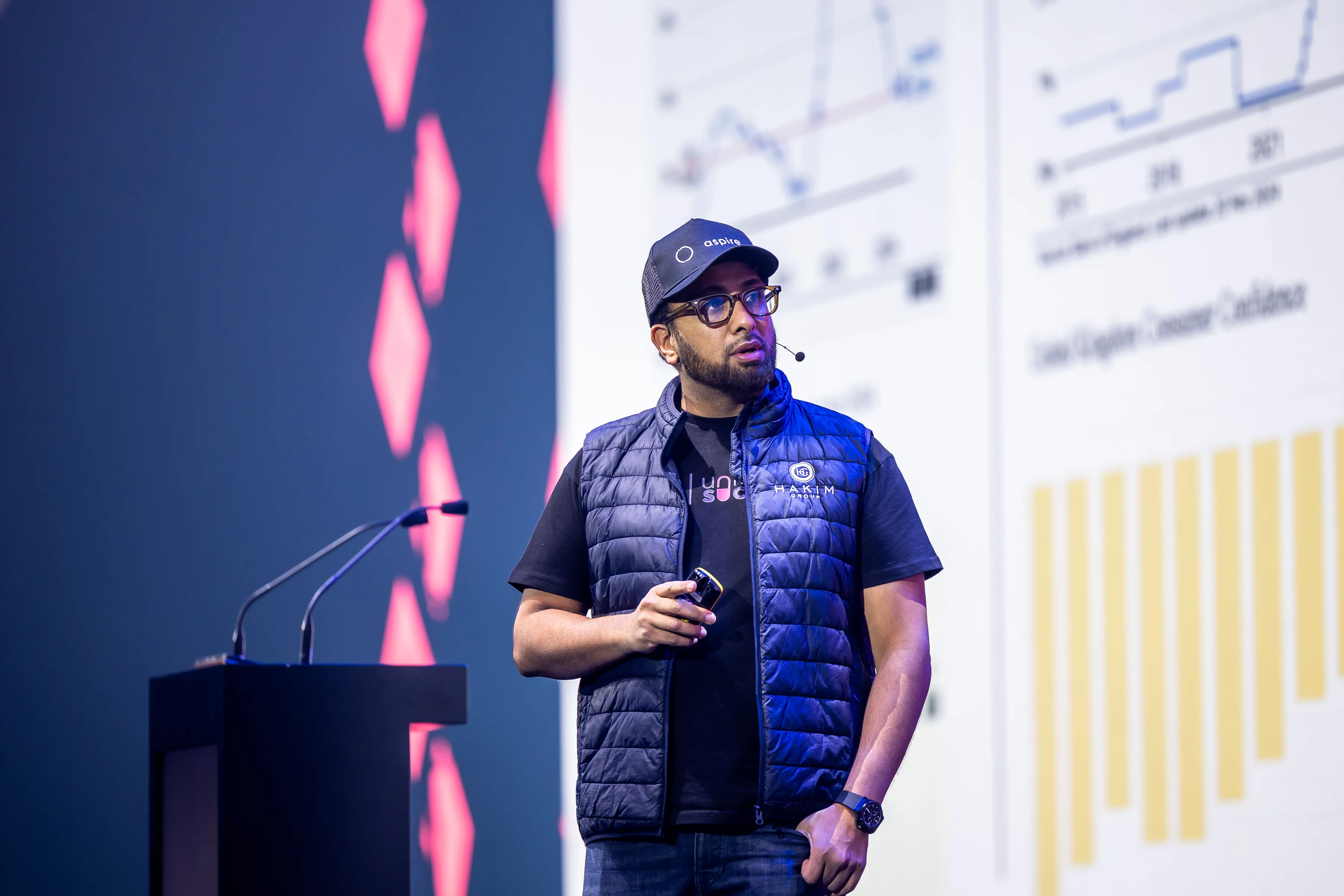 Imran Hakim at conference