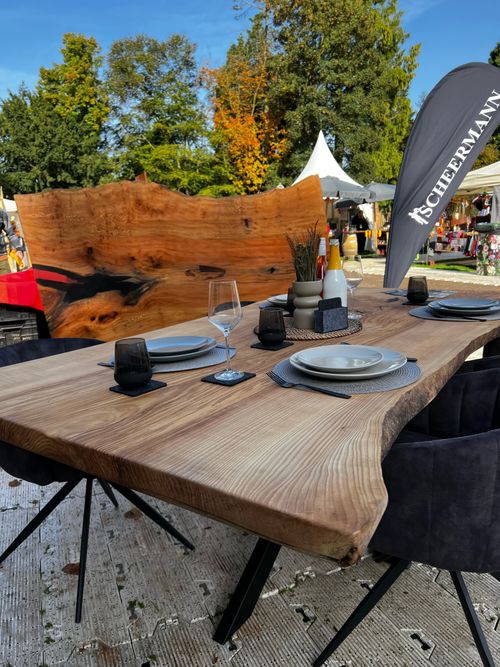 Massivholz pur: Esche Massivholztisch von Scheermann