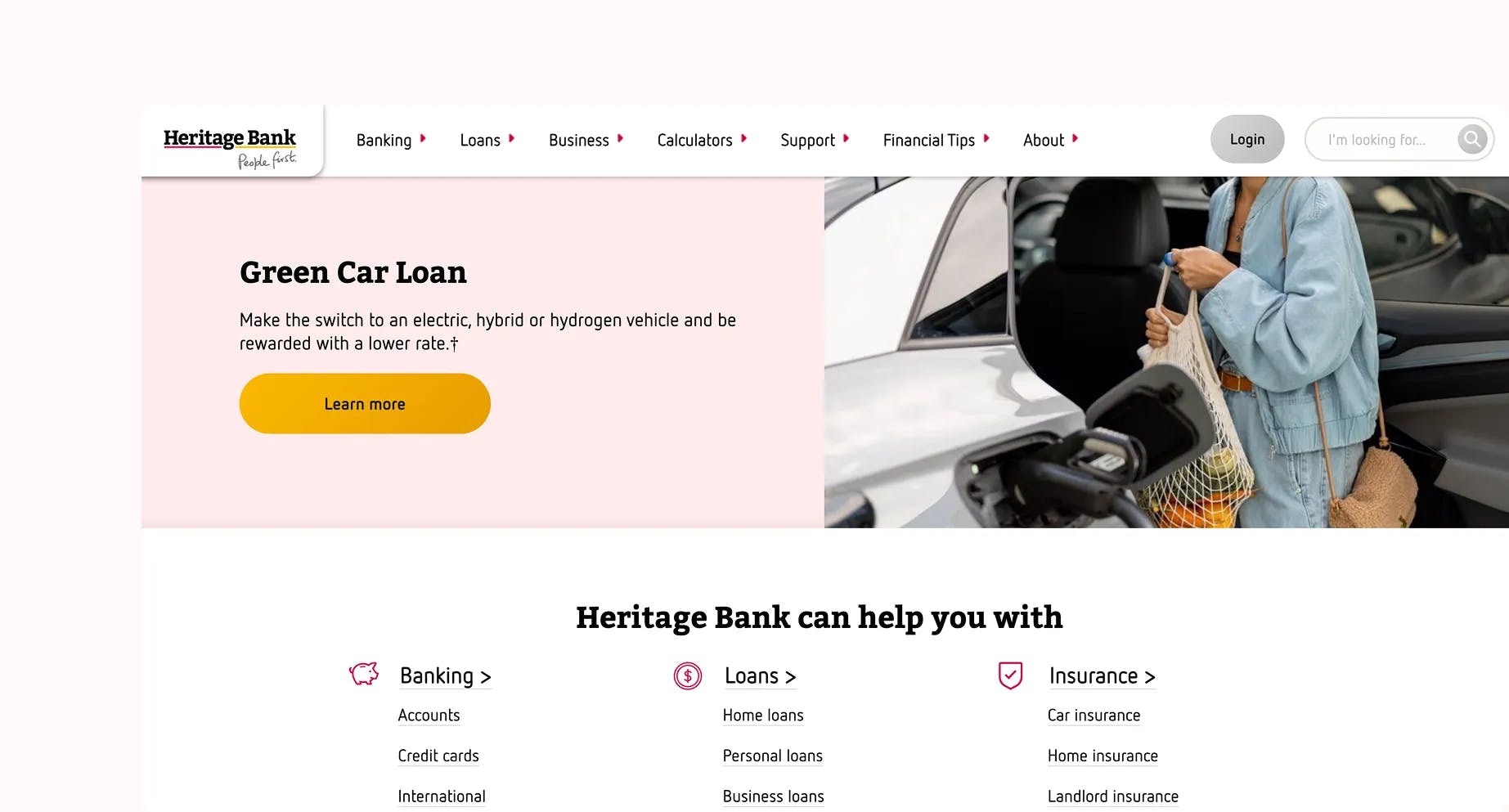 heritage bank homepage