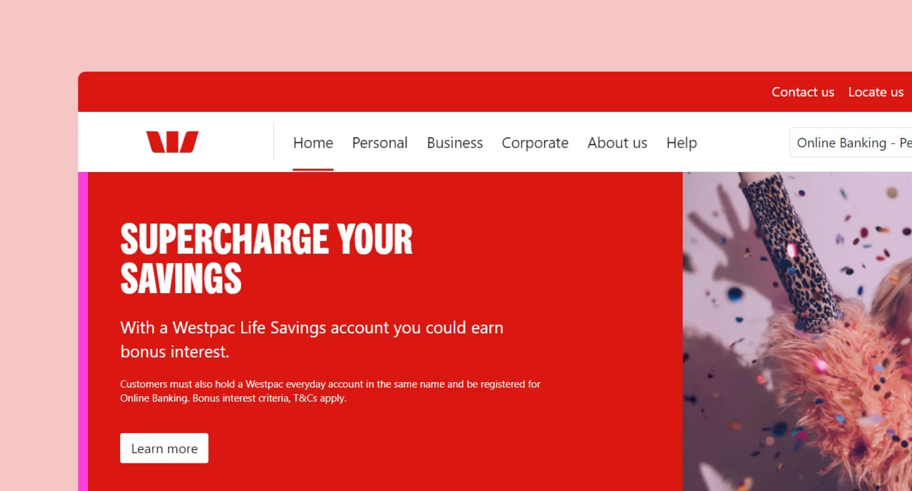 westpac homepage