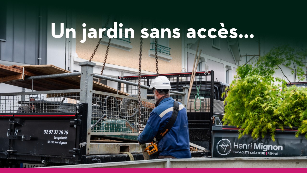 🏡Un jardin sans accès ? Pas pour la grue ! 🏗️

Derrière une maison de ville à Lorient se cache un ...