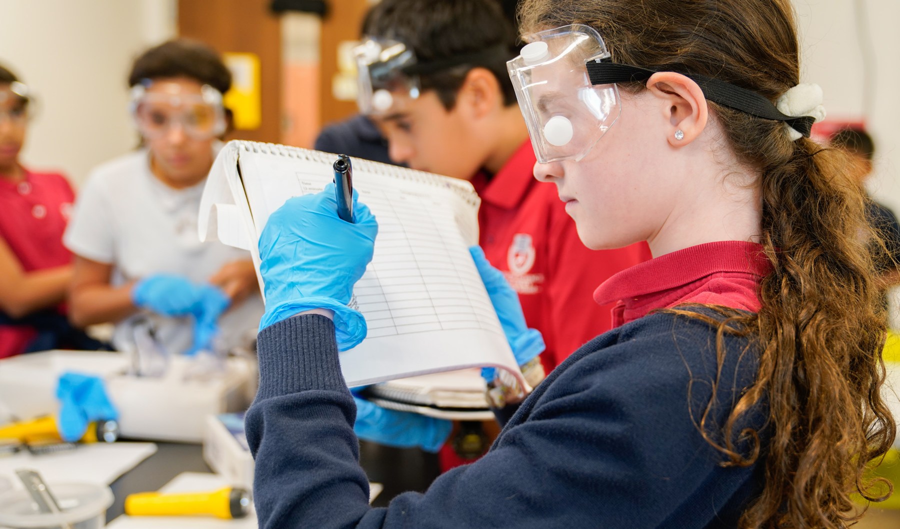FSA students conducting a laboratory investigation