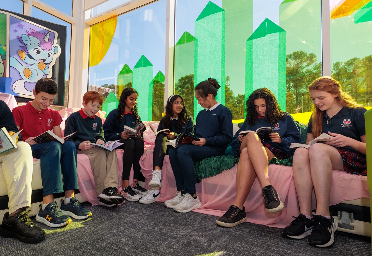 FSA students participating in a group conversation
