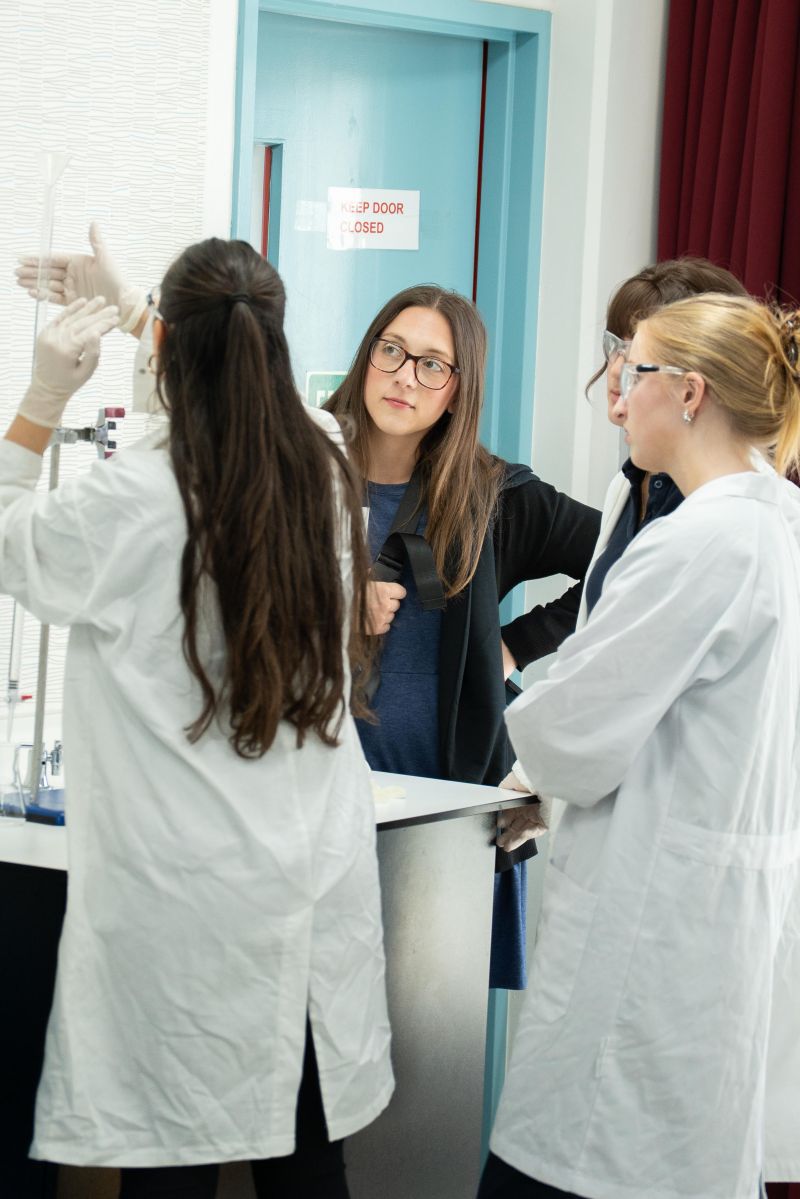 Participants observing a hands-on science activity during professional learning