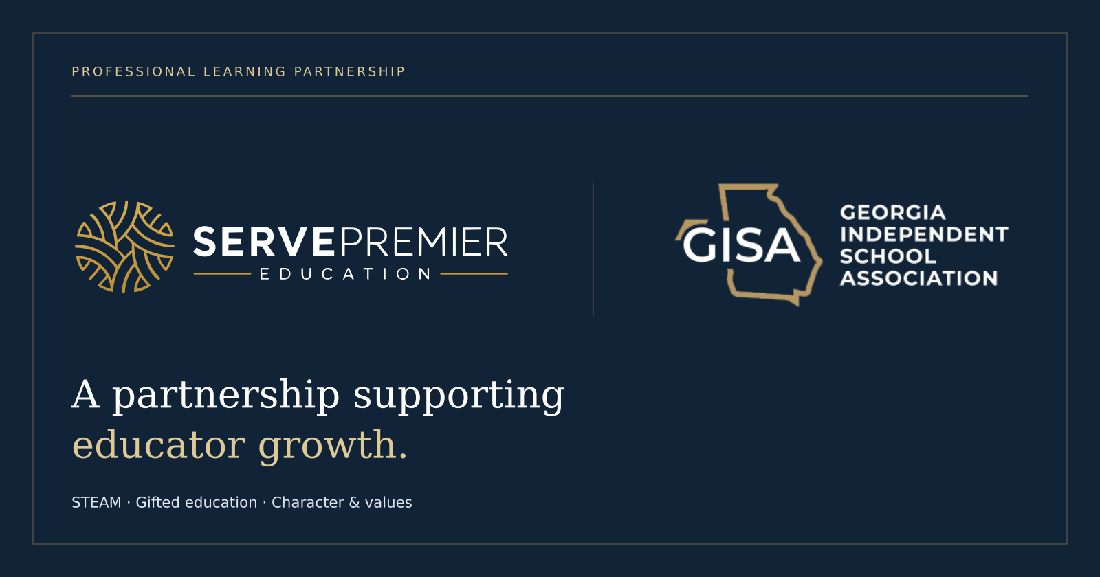 ServePremier Education and GISA — professional learning partnership supporting educator growth
