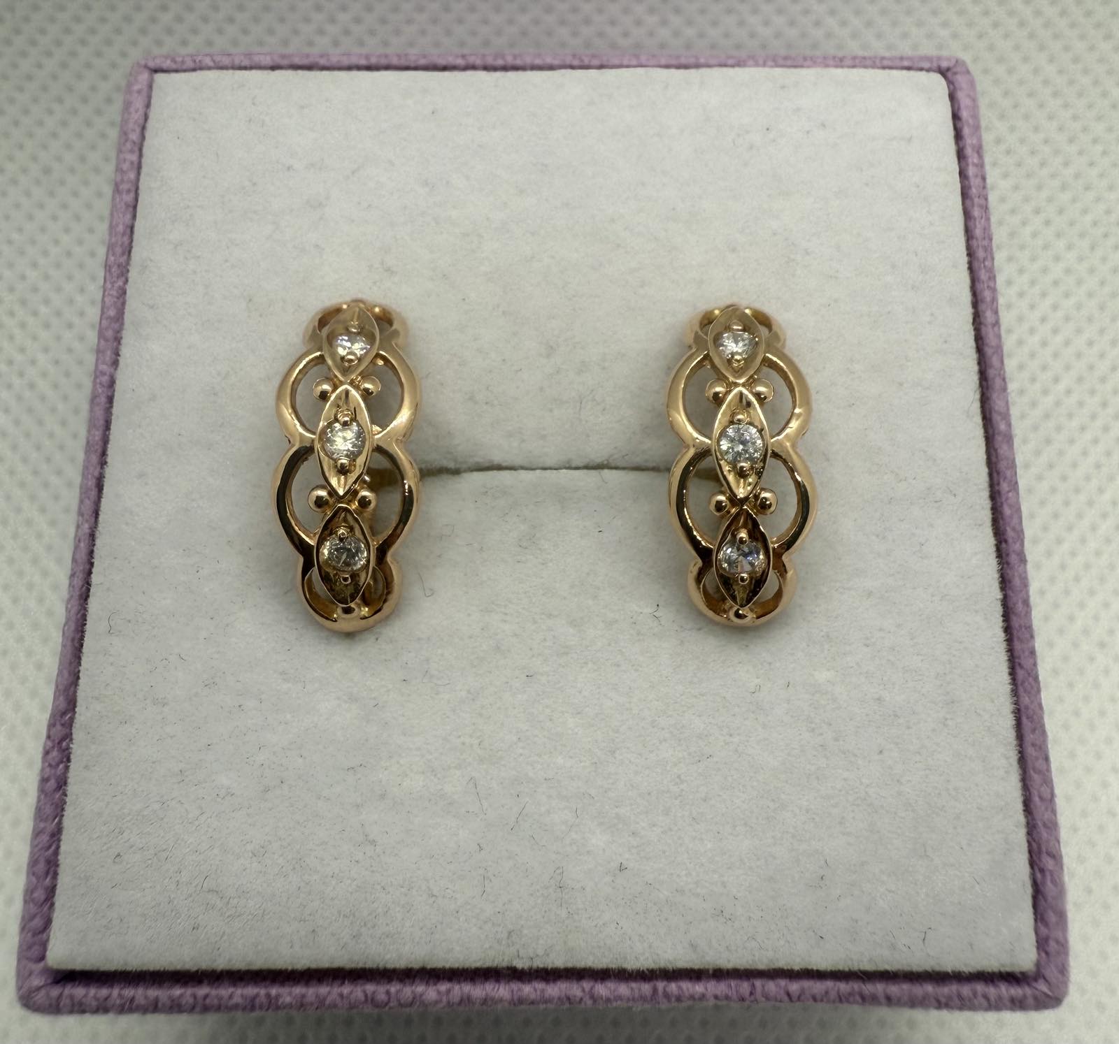 Золоті сережки 585 проба