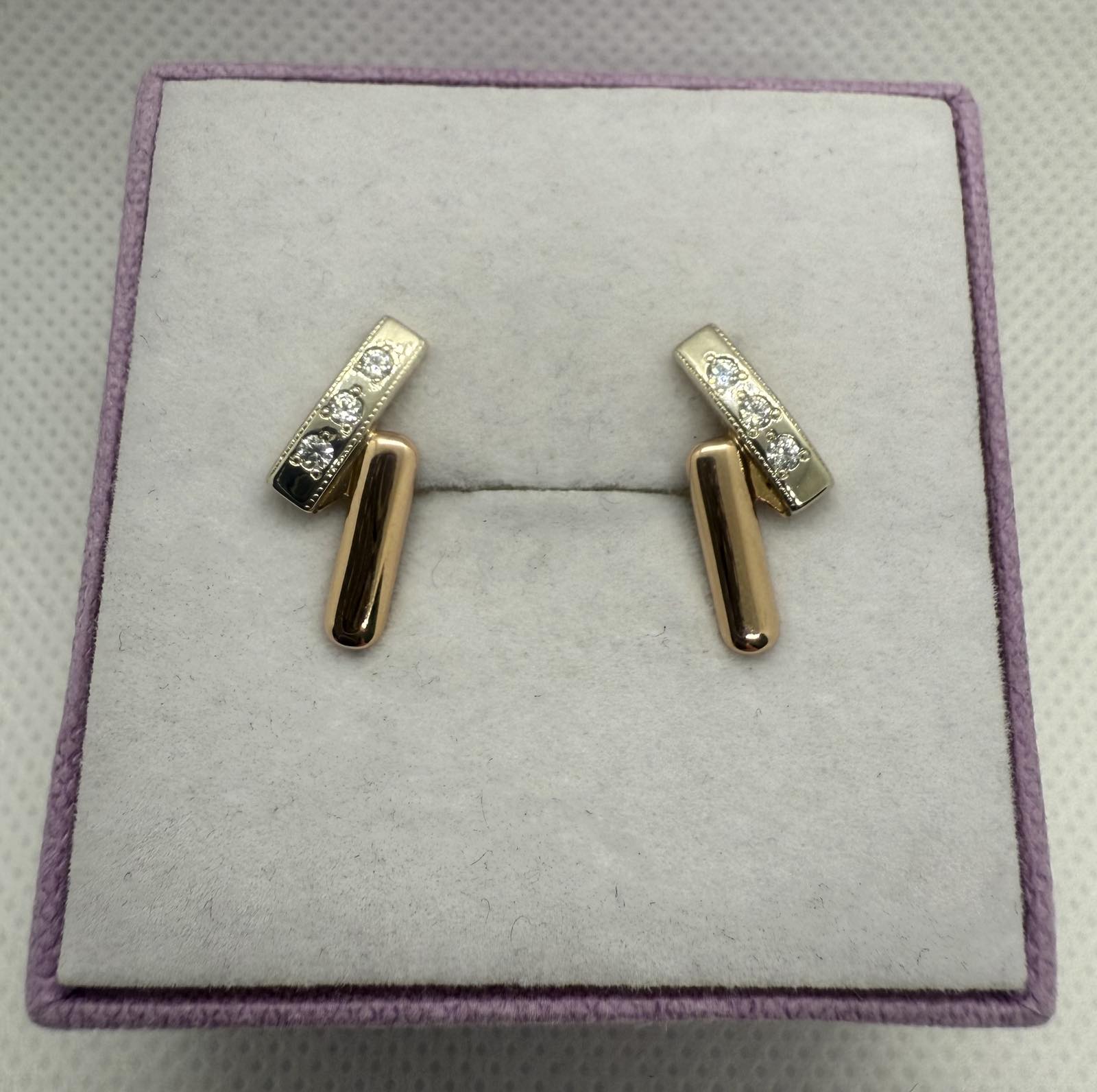Золоті сережки 585 проба