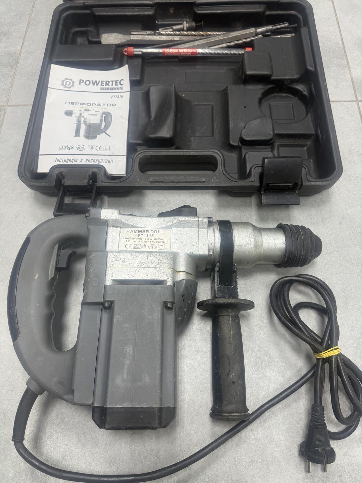 Перфоратор бочковий Powertec PT1315