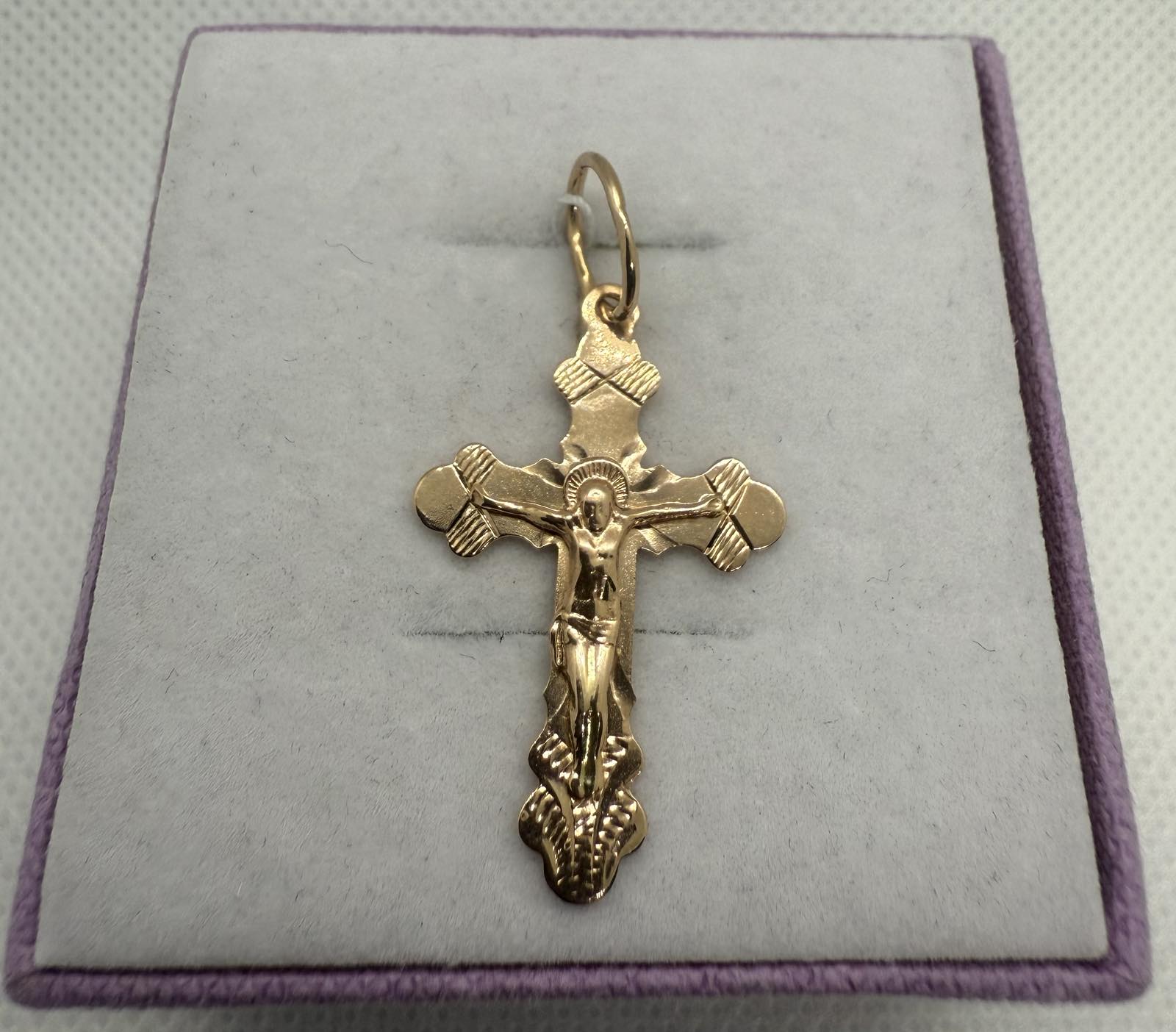 Золотий хрест 585 проба