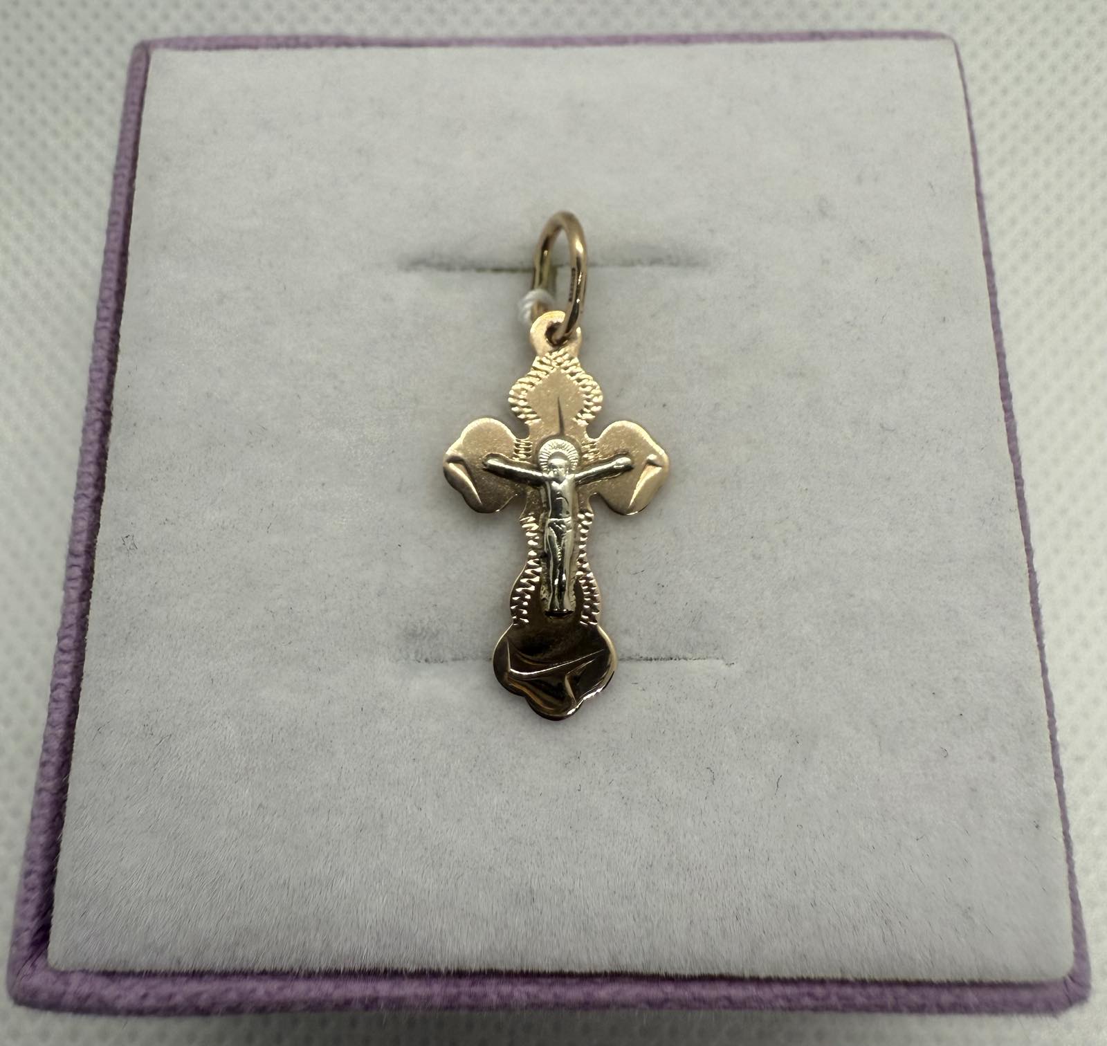 Золотий хрест 585 проба