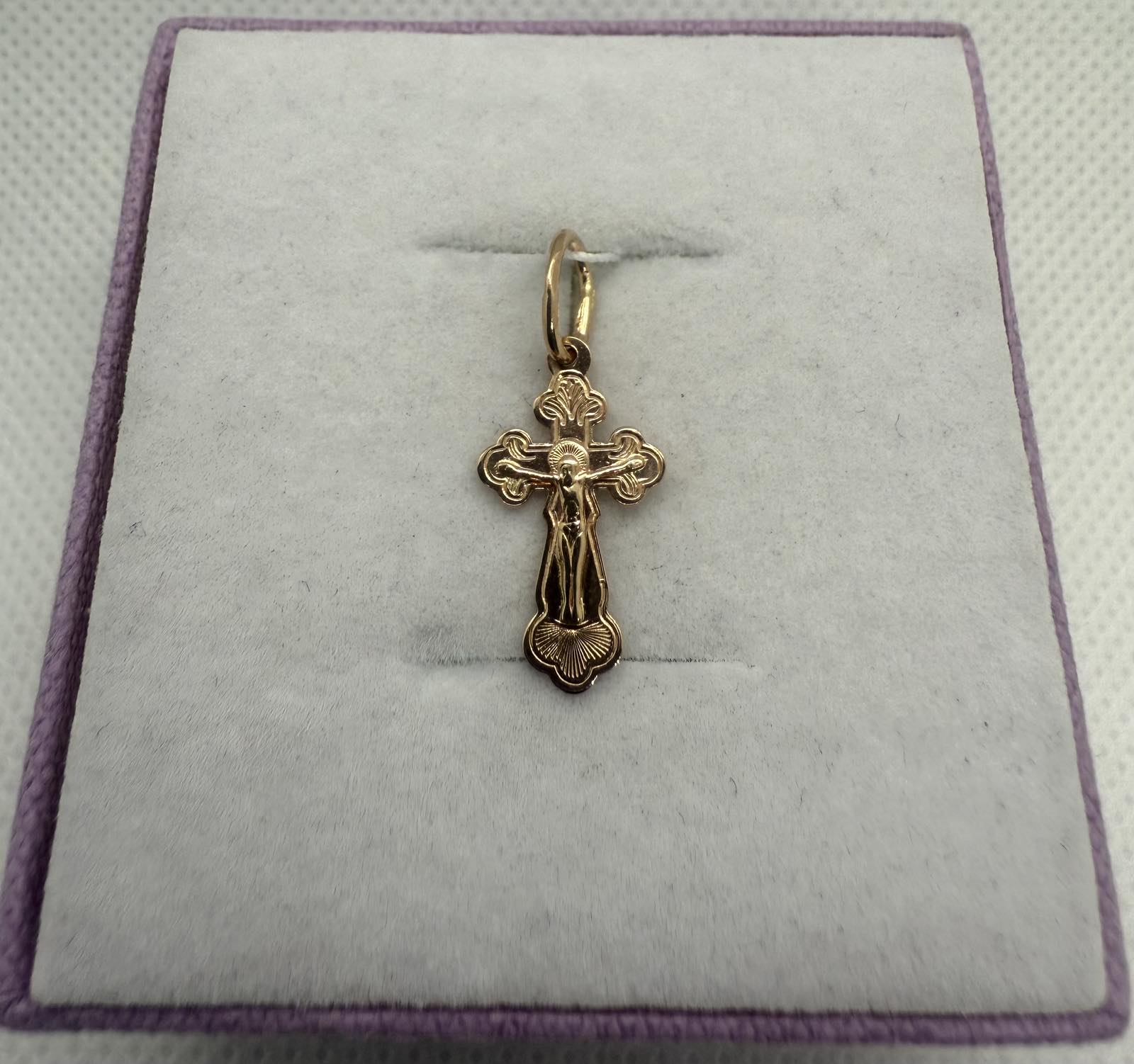 Золотий хрест 585 проба