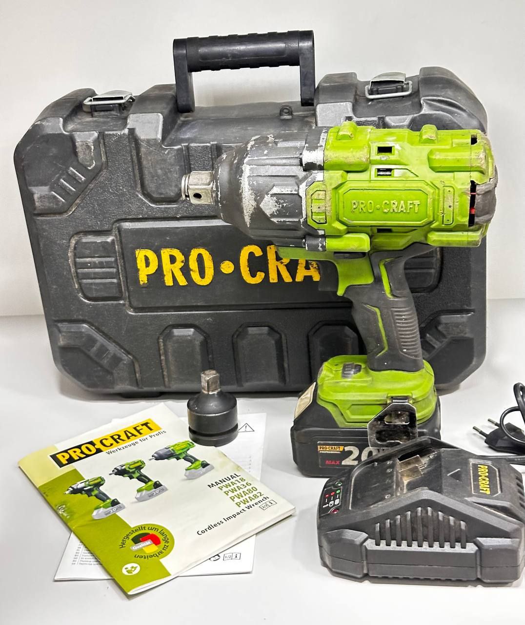Гайковерт ударний акумуляторний Pro Craft PWA82