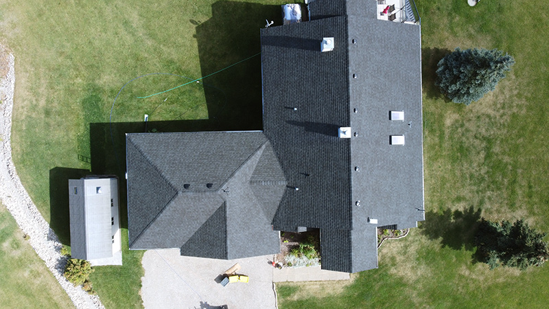 Roof after Bright Green Roof treatment