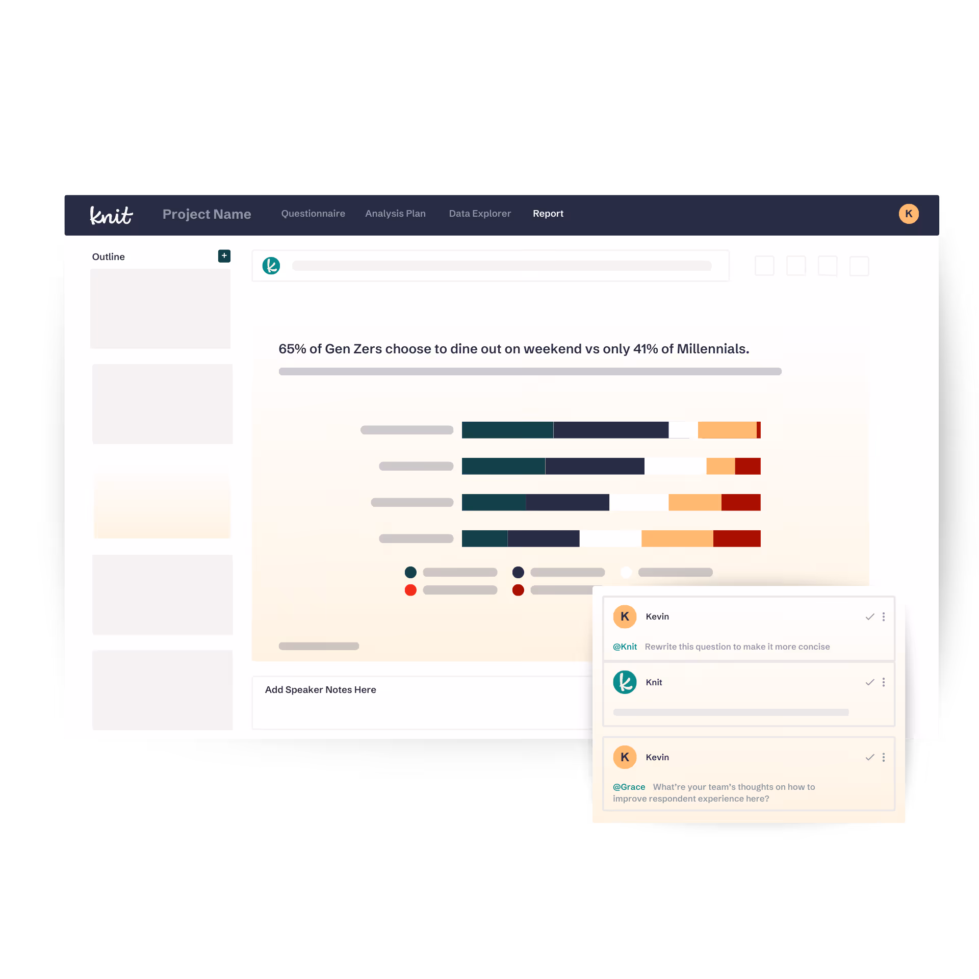 Knit Researcher-Driven AI Reporting