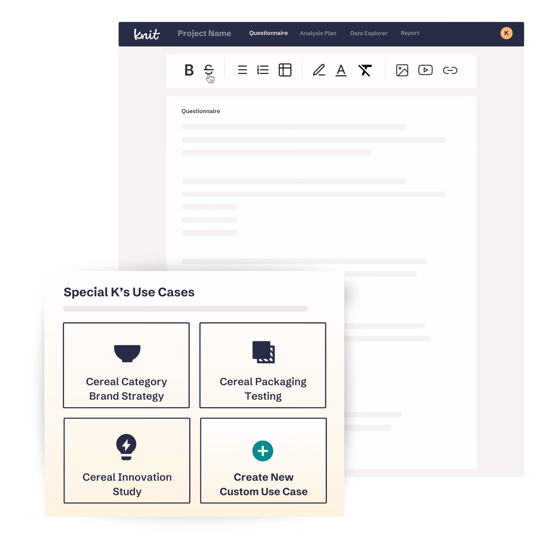 Knit Researcher-Driven AI Survey Creation