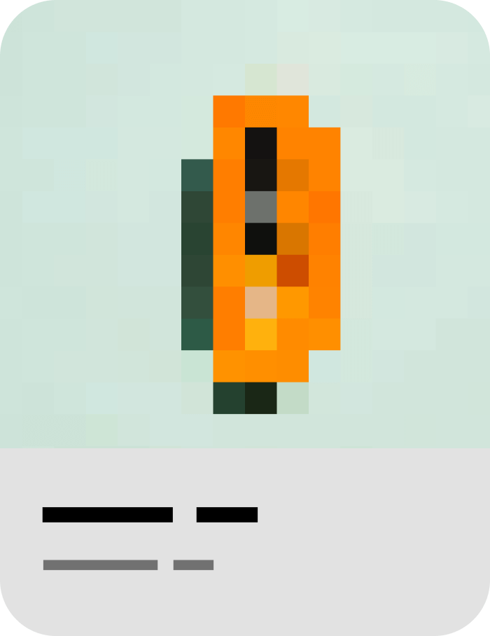 pixeled phone card