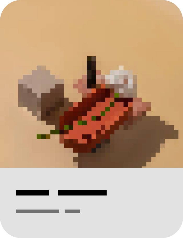 pixeled card