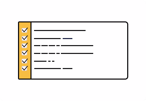 une checklist