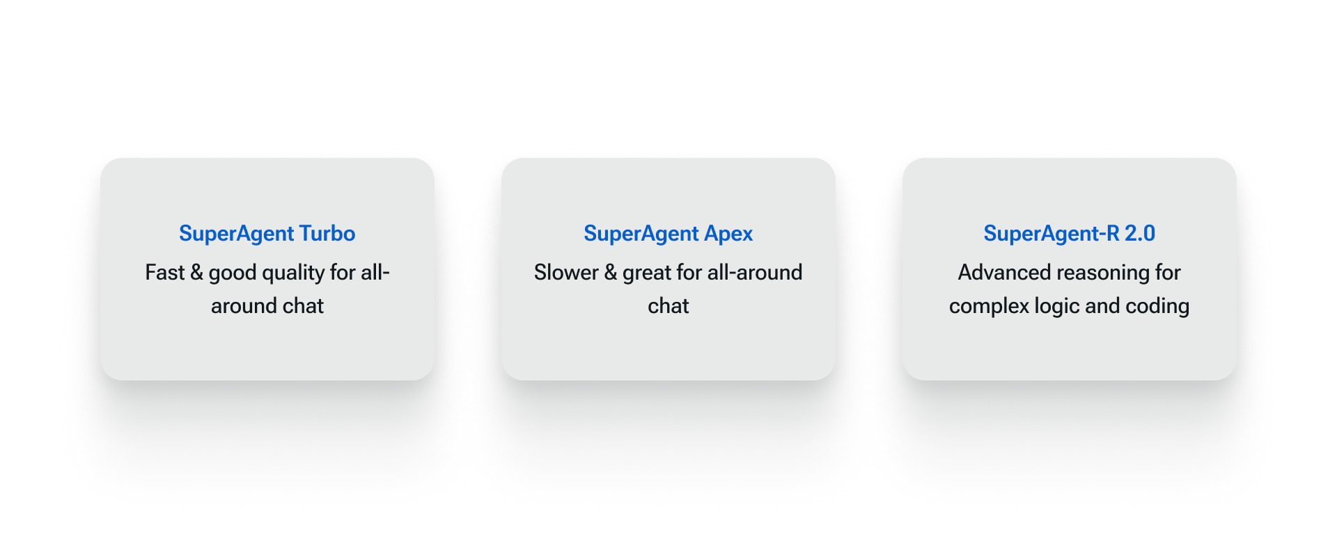 Different versions of SuperAgent available