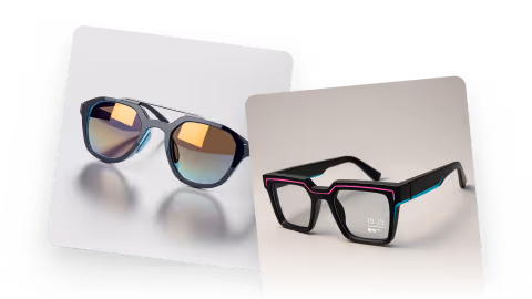 Image of sleek and modern smart glasses