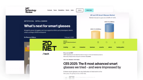 Images of webpages visited for the search on trend forecasting